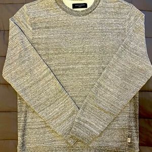 AllSaints Grey ‘Mind’ crewneck sweatshirt (Small)